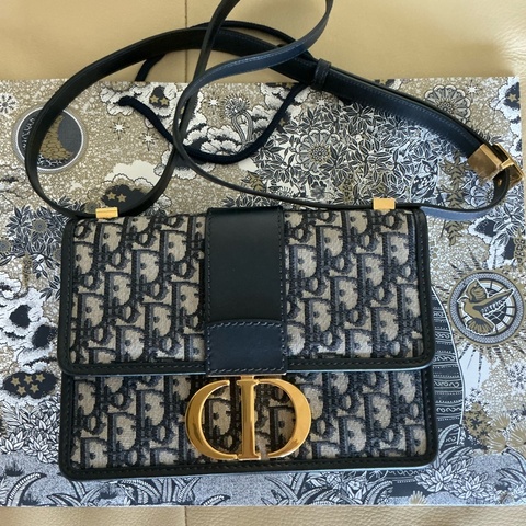 Dior /迪奧 老花蒙田30 單肩斜跨包 尺寸24*17*6