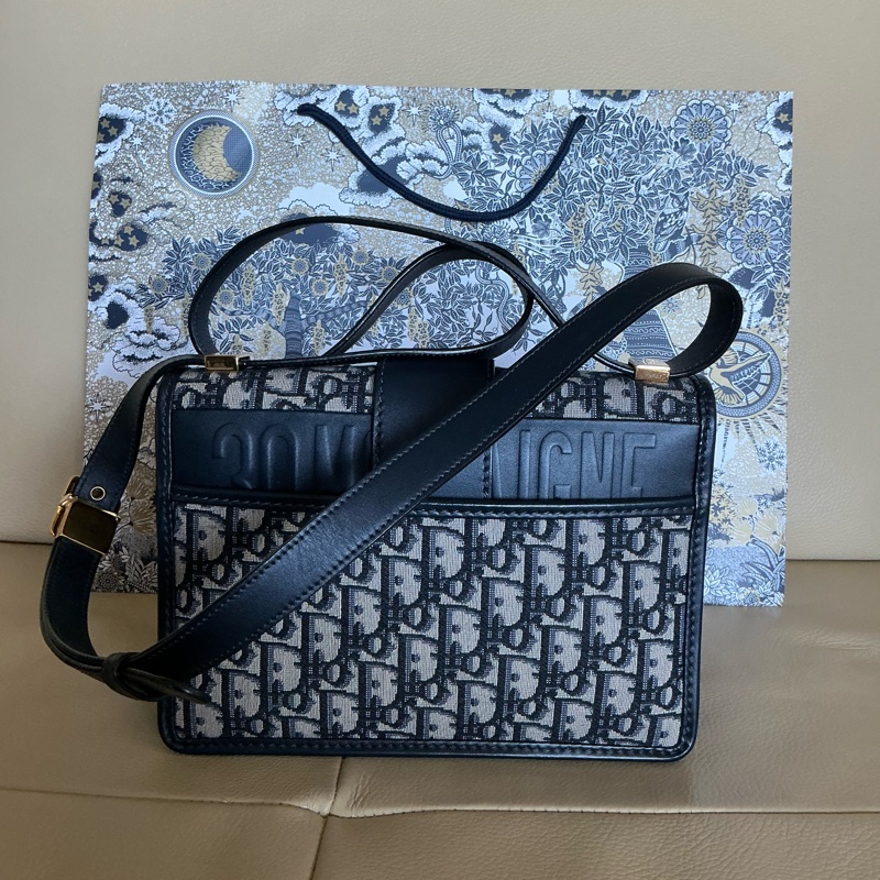 Dior /迪奧 老花蒙田30 單肩斜跨包 尺寸24*17*6-3