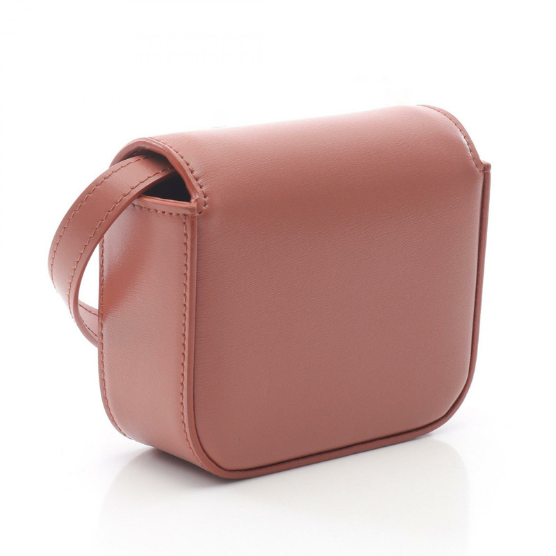 CELINE Mini-Claude Triomphe 斜背包 皮革 棕色 二手 女款 GHW-1