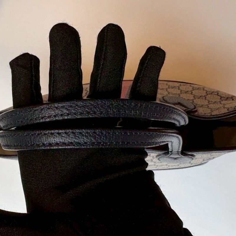 Gucci 藍紅藍PVC GG印花托特包-4