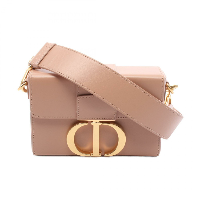 Christian Dior 30 Montaigne 盒式單肩包 M9204UMOS 皮革粉紅二手女款-0