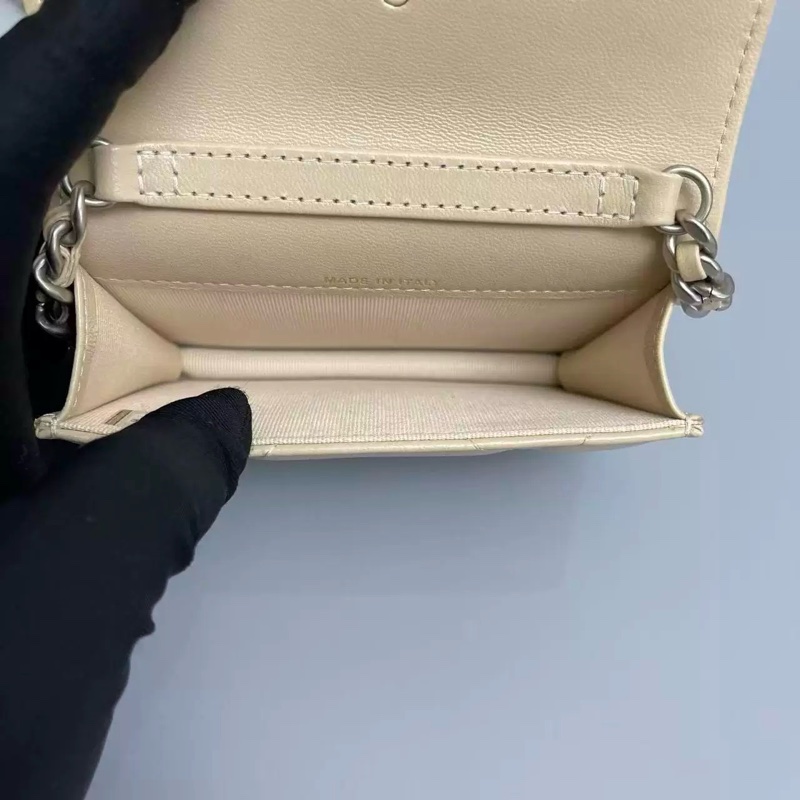 Chanel 香奈兒 19bag Mini迷你斜挎包 奶茶色 保卡款31-4