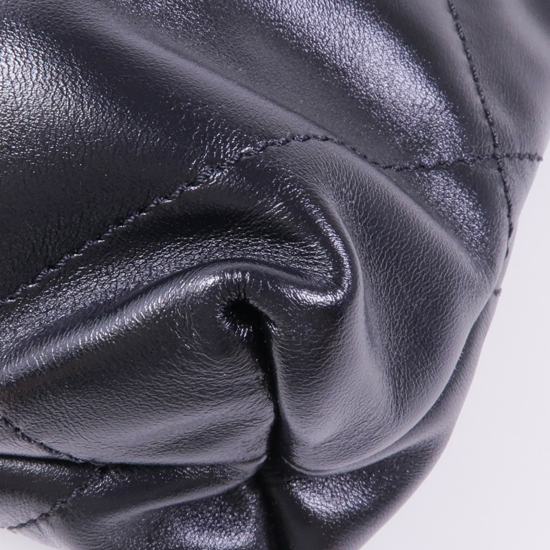 CHANEL 牛皮皮革Chanel 22 Mini金扣鏈帶手挽肩背兩用袋-5