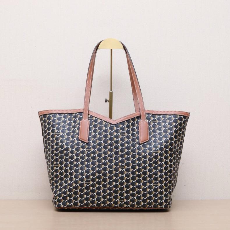 MOYNAT(摩奈)拼色 PVC 新款 canvas tote 子母購物袋 28*24-0