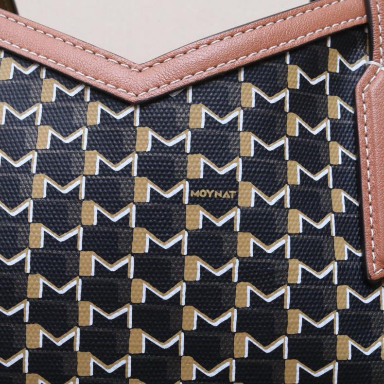 MOYNAT(摩奈)拼色 PVC 新款 canvas tote 子母購物袋 28*24-5