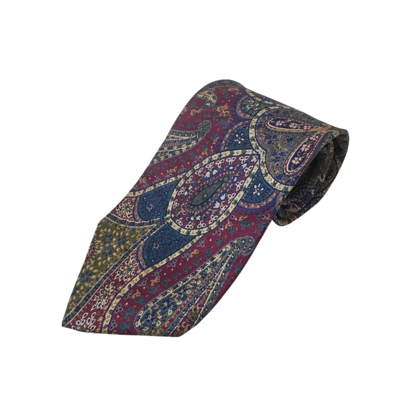 Dior 花色圖騰 領帶 領結 絲綢（中古）-0