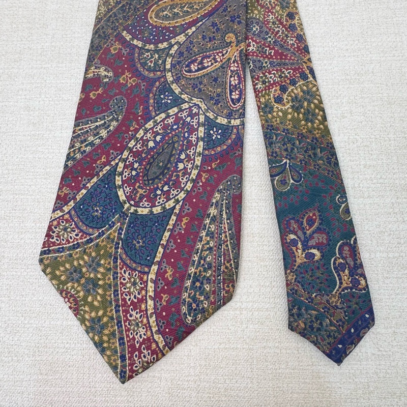 Dior 花色圖騰 領帶 領結 絲綢（中古）-1