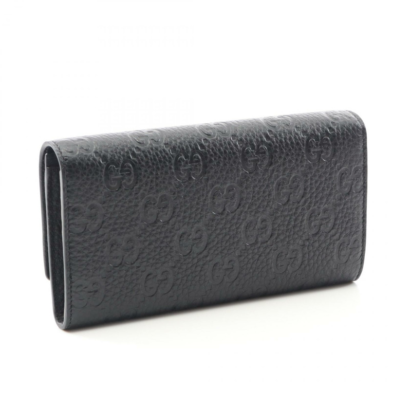 GUCCI GG Emblem Continental 雙折皮夾 815922AAEEM1000 皮革黑色全新-1