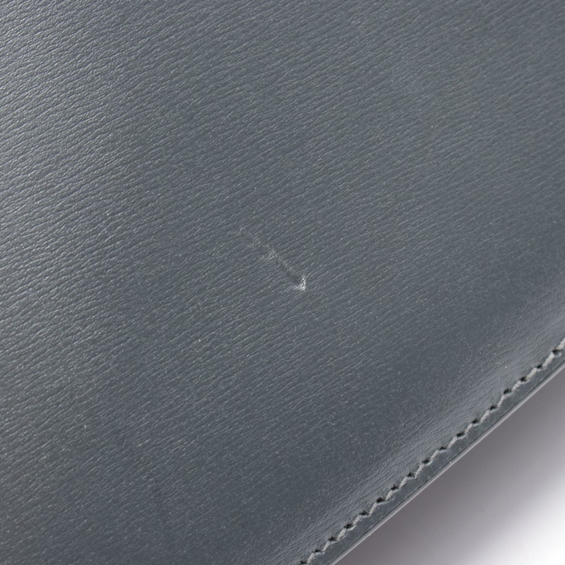 SAINT LAURENT LE61 斜背包 568568 皮革 灰色 二手 女款-7