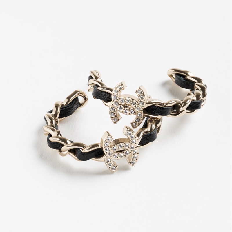 Chanel香奈兒25B最新上市小牛皮皮穿耳圈-0