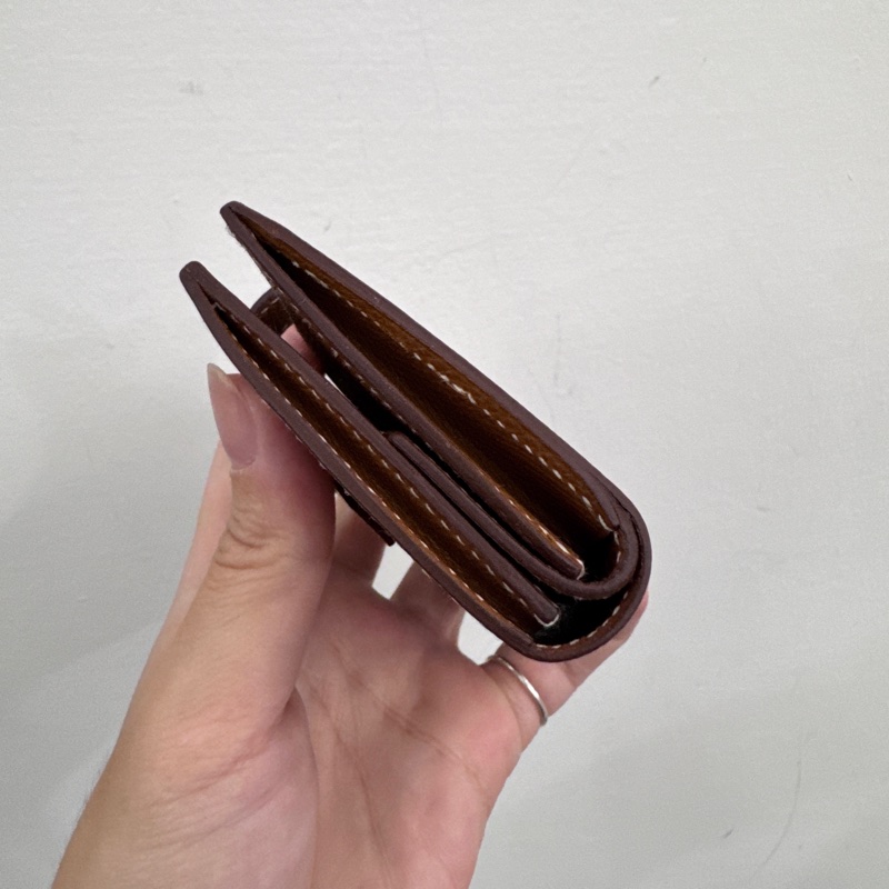 Hermes Bearn 金棕銀Epsom零錢卡包 近全新-3