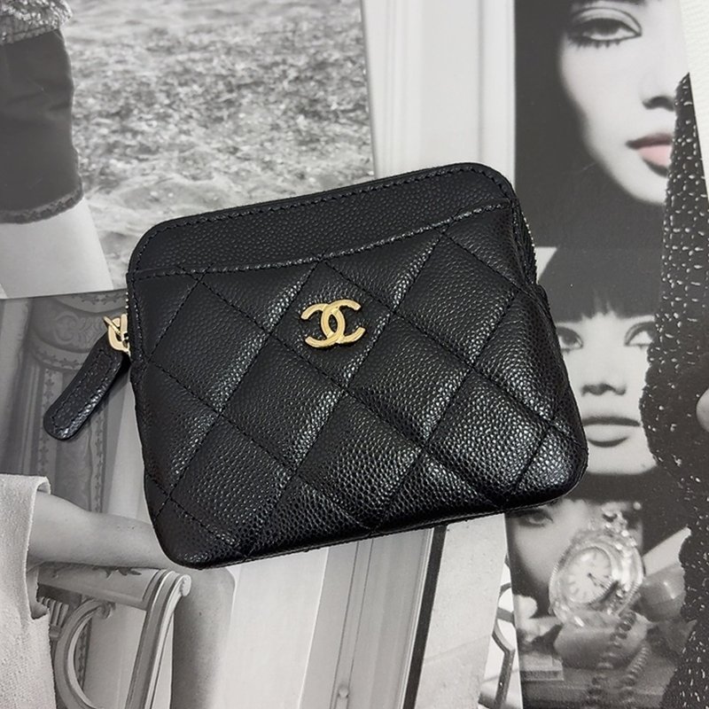 香奈兒 Chanel 黑金吐司零錢包🖤-1