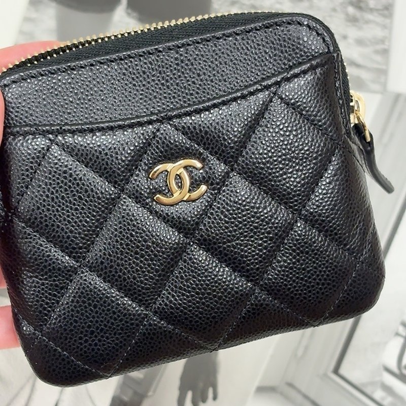 香奈兒 Chanel 黑金吐司零錢包🖤-2
