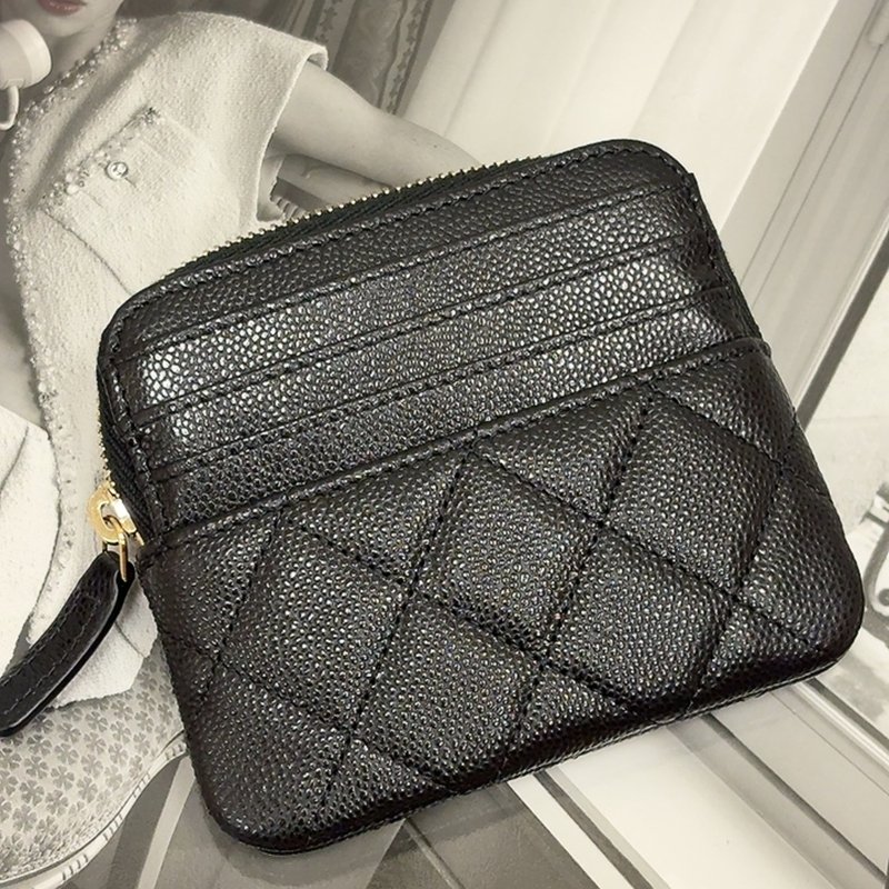 香奈兒 Chanel 黑金吐司零錢包🖤-3