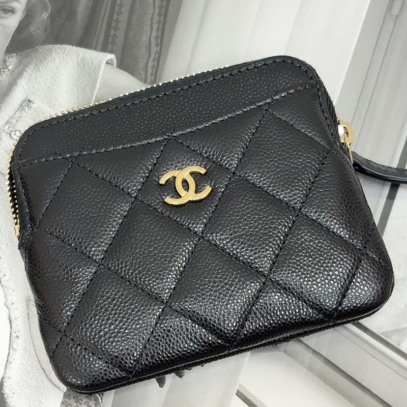 香奈兒 Chanel 黑金吐司零錢包🖤-5