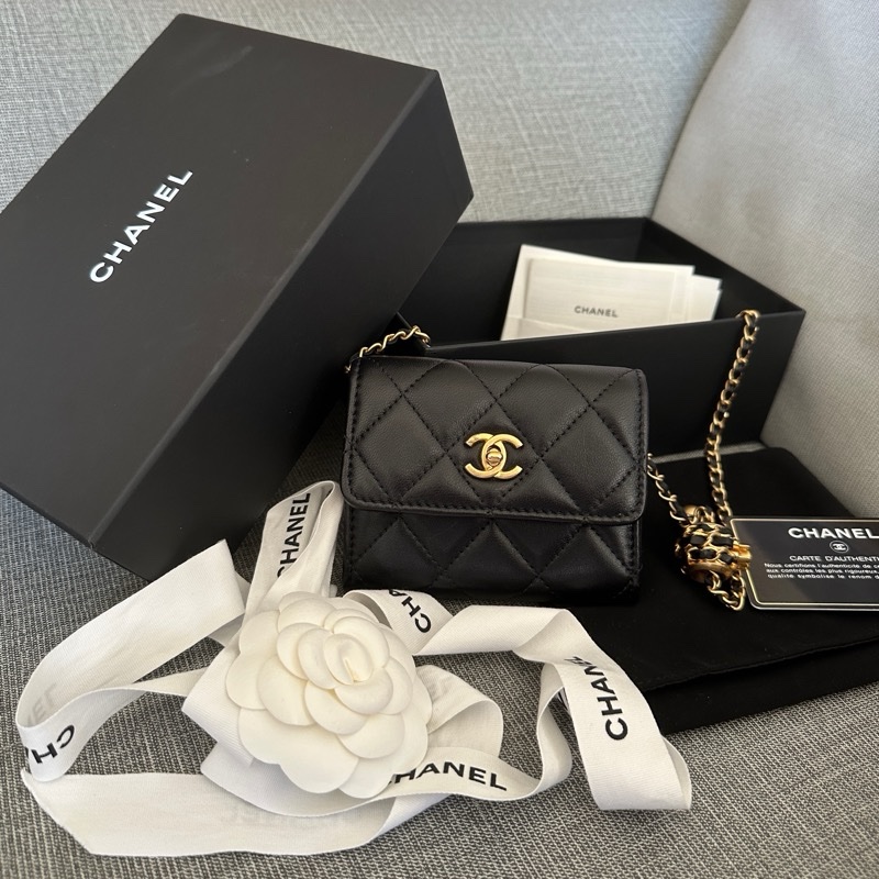 Chanel 核桃金球小廢包-0