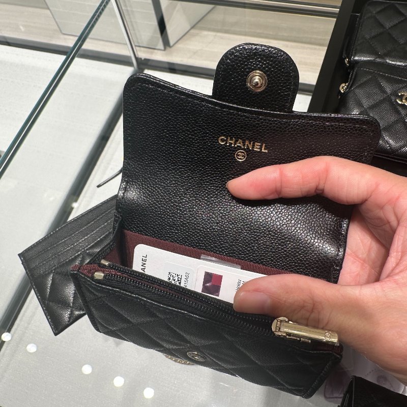 香奈兒 CHANEL 25b 新款 單層帶拉鍊卡包-3