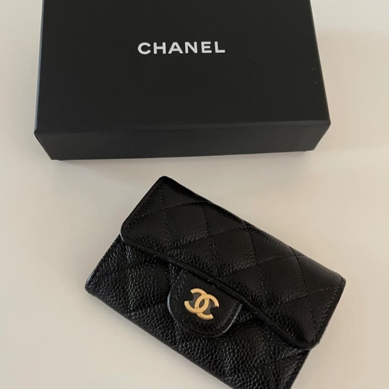 香奈兒 CHANEL 25b 新款 單層帶拉鍊卡包-4