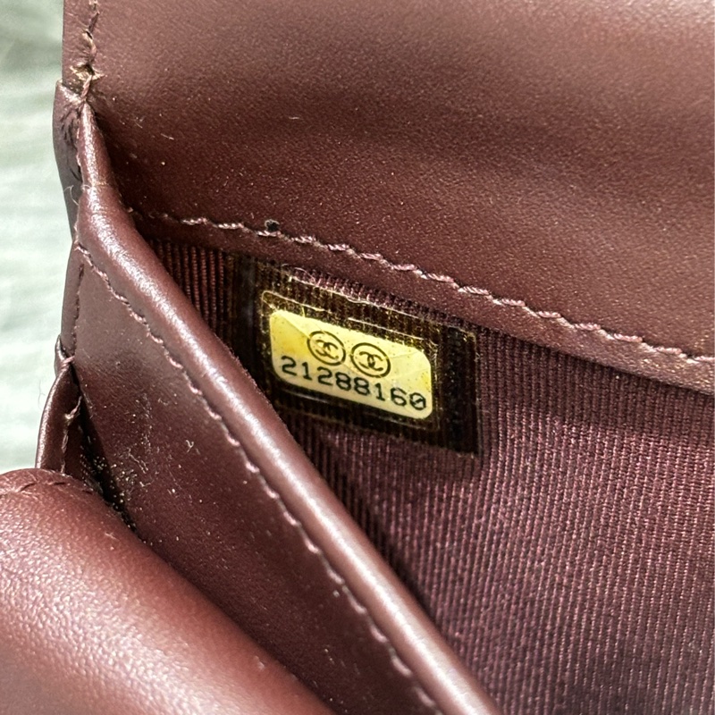 CHANEL A31506 黑 荔枝皮 銀釦 零錢 COCO 三折 發財長夾 長夾 皮夾-24