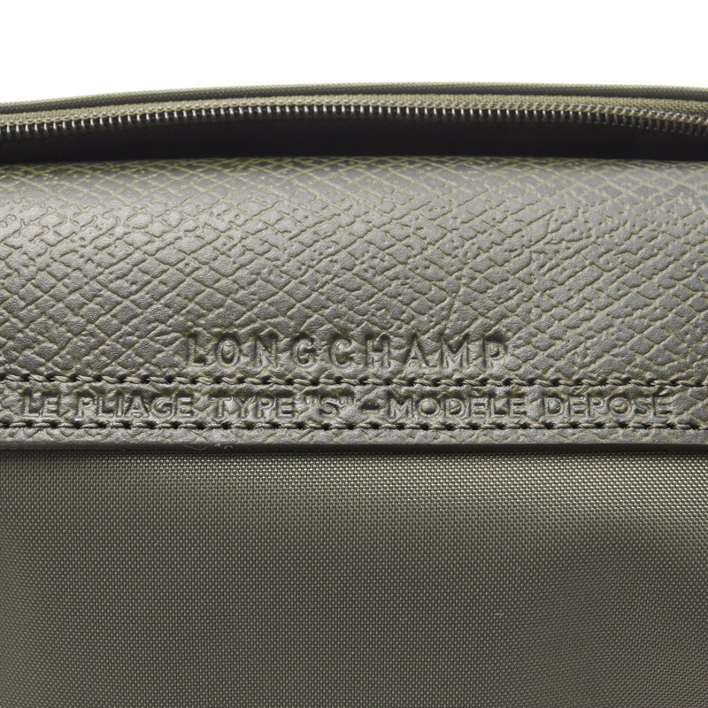 Longchamp Le Pliage 綠色 S 托特包 L1621919479 帆布皮革綠色全新女款-3