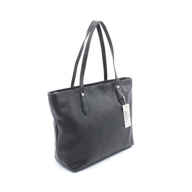 Vivienne Westwood SHOPPER Orb 托特包 4D010002UL008VN401 皮革黑色全新女款-1