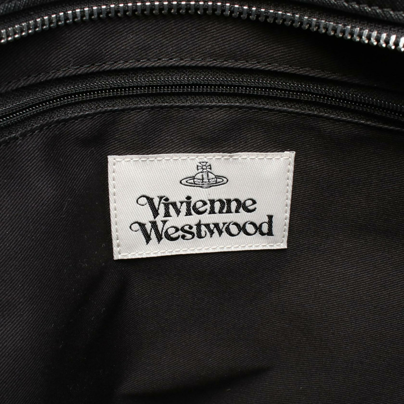 Vivienne Westwood SHOPPER Orb 托特包 4D010002UL008VN401 皮革黑色全新女款-3