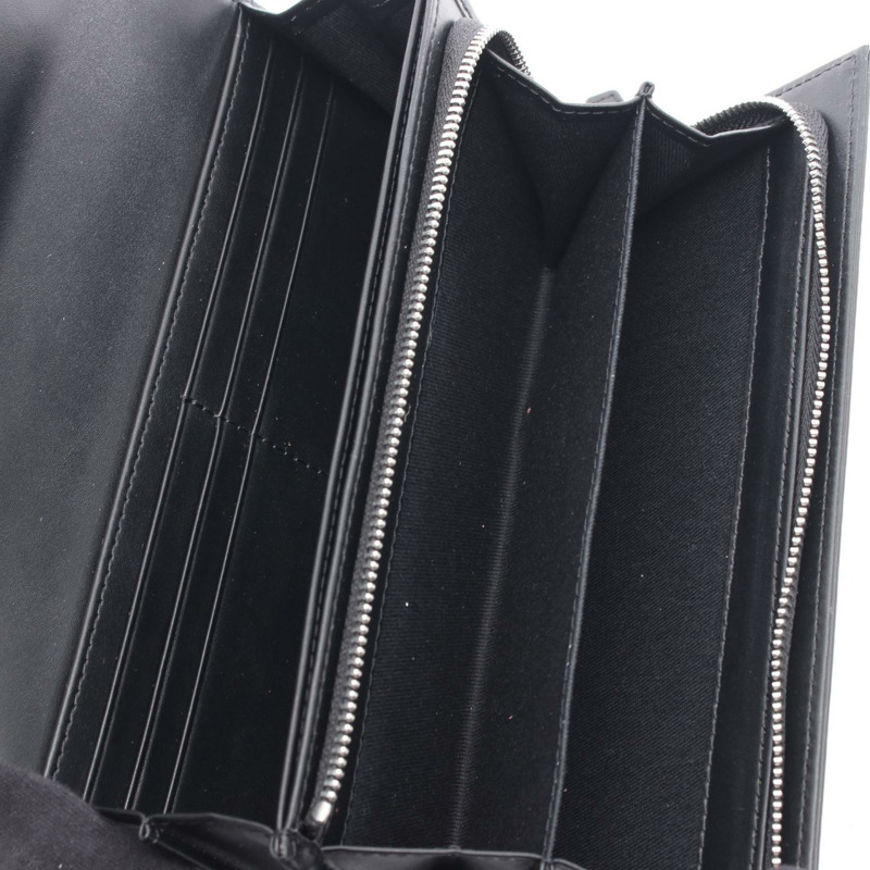 Vivienne Westwood ANNIE LONG 皮夾 Orb 對折皮夾 51060056S000RN405 純素皮革 黑色 全新 女士-2