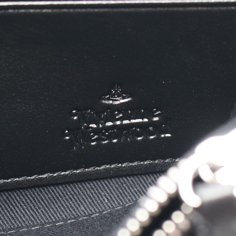 Vivienne Westwood 經典拉鍊圓形皮夾 Orb Around 長版皮夾 51050023S0012O101 PVC 塗佈帆布 粉紅 黑色 Mul-3
