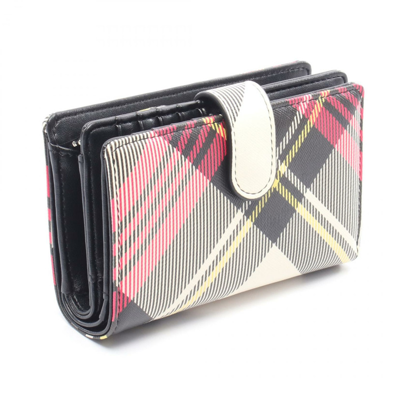 Vivienne Westwood 拉鍊卡包 Orb 雙折皮夾 51080028S0012O101 PVC塗層帆布 粉紅色 黑色 多色 全新-1