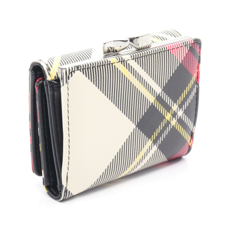 Vivienne Westwood 小號框架皮夾 Orb 三折皮夾 51010018S0012O101 PVC 塗層帆布 粉紅色 黑色 多色-1
