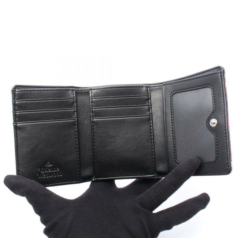 Vivienne Westwood 小號框架皮夾 Orb 三折皮夾 51010018S0012O101 PVC 塗層帆布 粉紅色 黑色 多色-2