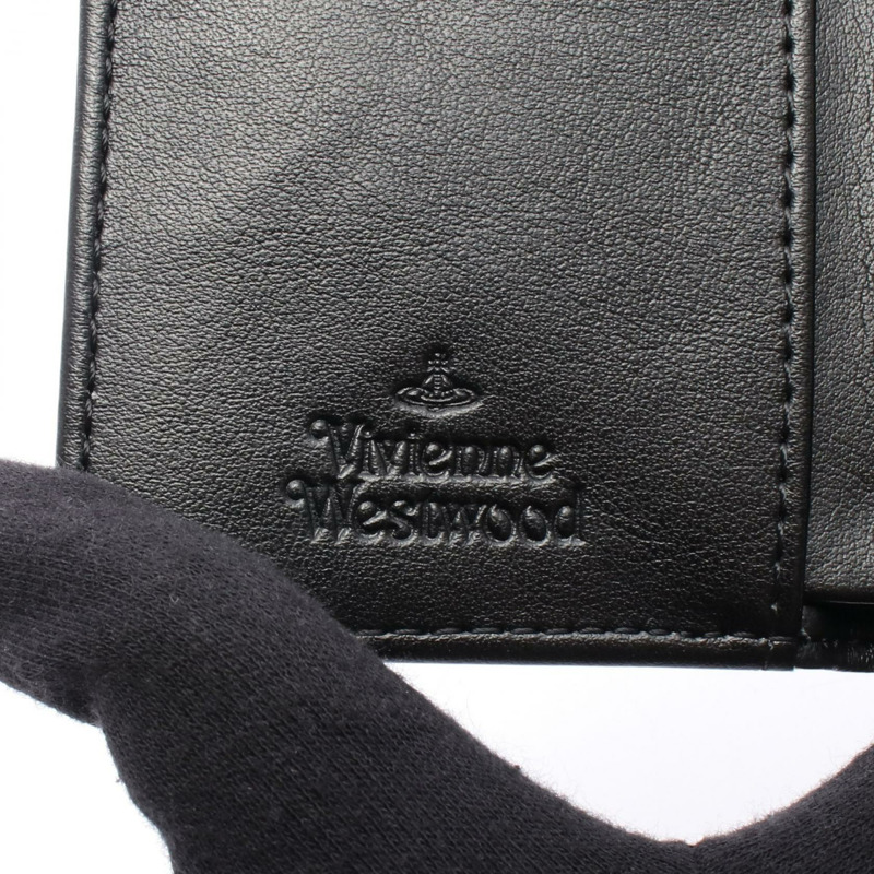 Vivienne Westwood 小號框架皮夾 Orb 三折皮夾 51010018S0012O101 PVC 塗層帆布 粉紅色 黑色 多色-3