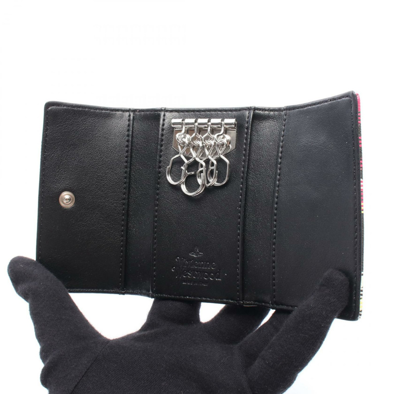 Vivienne Westwood Orb 鑰匙圈 51020001S0012O101 PVC塗層帆布 粉紅色 黑色 多色 新款 女士-2