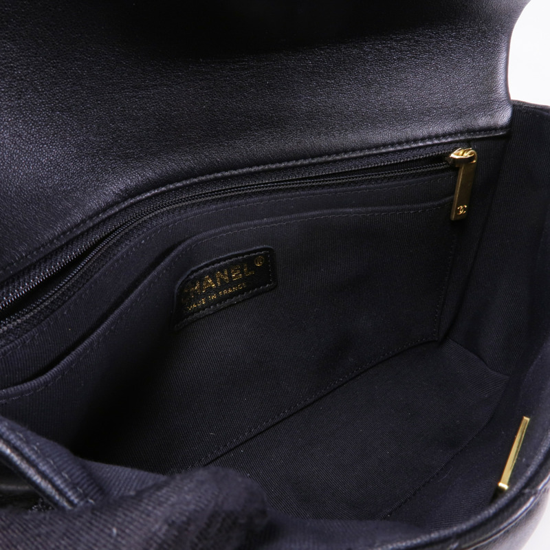 CHANEL 羊皮皮革Chain Shoulder Bag金扣鏈帶肩背袋-10