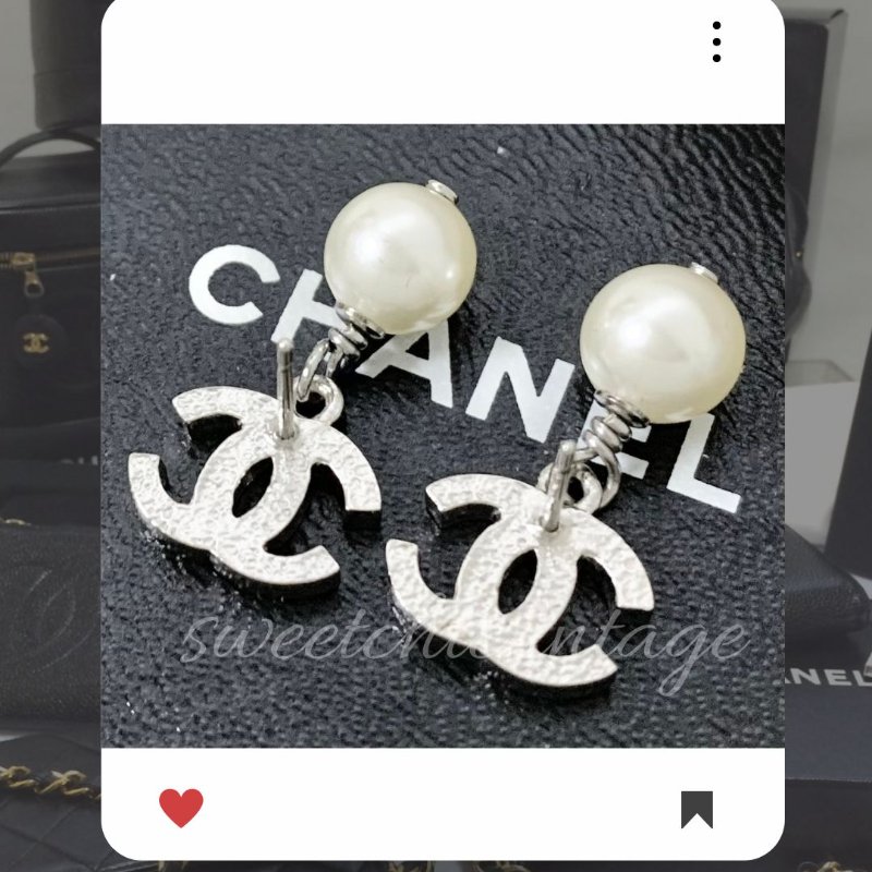 8月新品上架 🔥💖 ✨氣質款!香奈兒 Chanel 雙C珍珠耳環 🔥 香奈兒熱賣款 香奈兒耳環 CHANEL EARRING-1