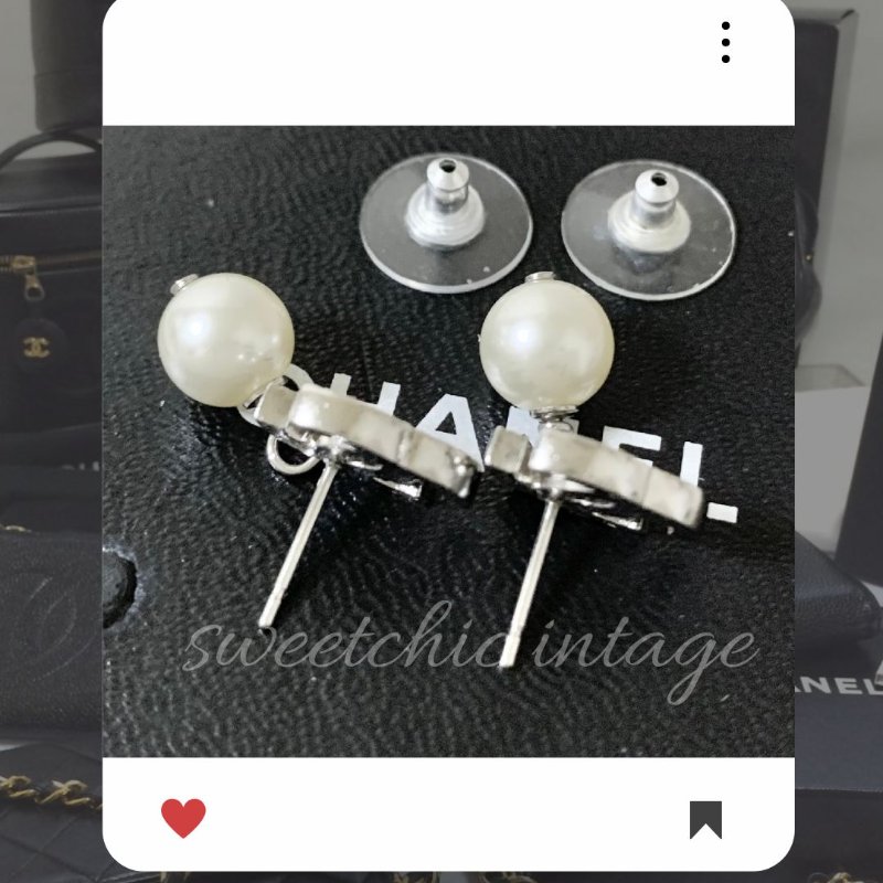 8月新品上架 🔥💖 ✨氣質款!香奈兒 Chanel 雙C珍珠耳環 🔥 香奈兒熱賣款 香奈兒耳環 CHANEL EARRING-2