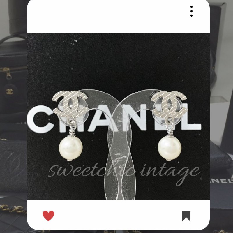8月新品上架 🔥💖 ✨氣質款!香奈兒 Chanel 雙C珍珠耳環 🔥 香奈兒熱賣款 香奈兒耳環 CHANEL EARRING-4