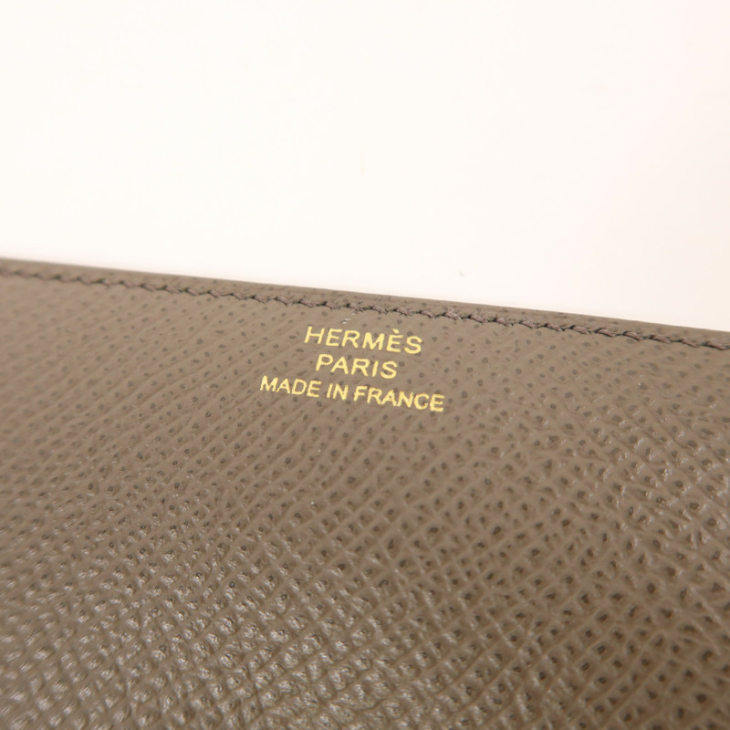 HERMES Epsom皮革Clic Wallet金扣錢包Etain-6