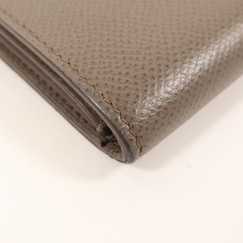 HERMES Epsom皮革Clic Wallet金扣錢包Etain-12