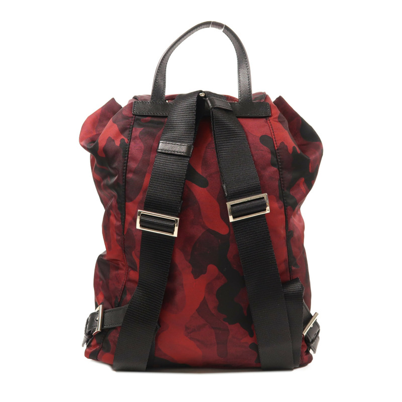 PRADA 尼龍Backpack銀扣背包-1