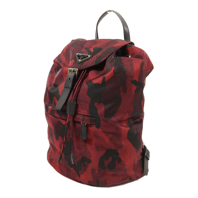 PRADA 尼龍Backpack銀扣背包-2