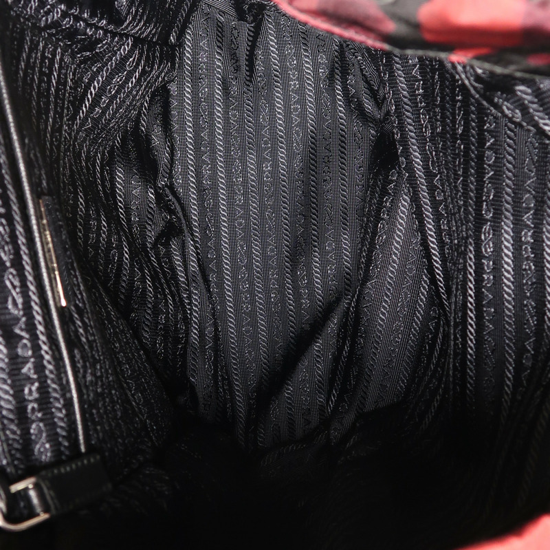 PRADA 尼龍Backpack銀扣背包-4