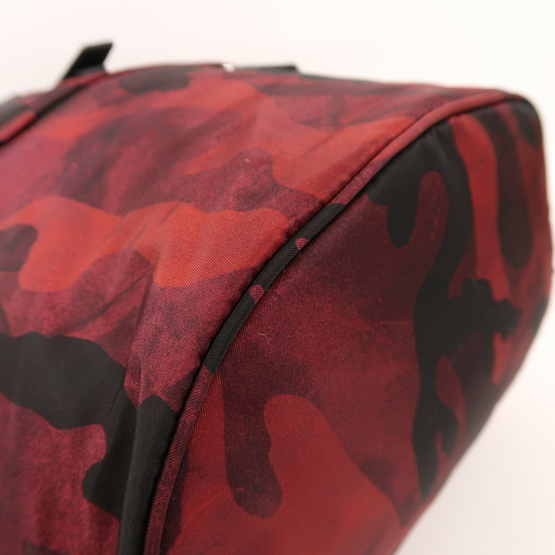 PRADA 尼龍Backpack銀扣背包-11