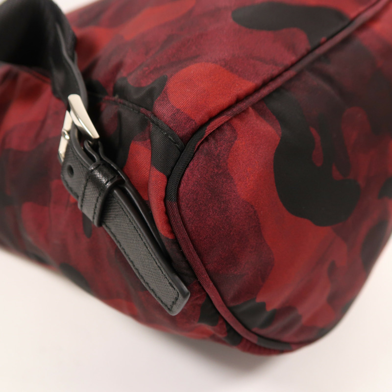 PRADA 尼龍Backpack銀扣背包-13