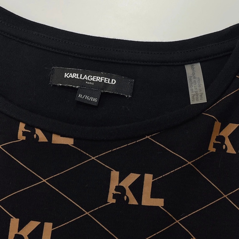 老佛爺KARL LAGERFELD 字母人頭寬鬆型長版上衣&洋裝-6