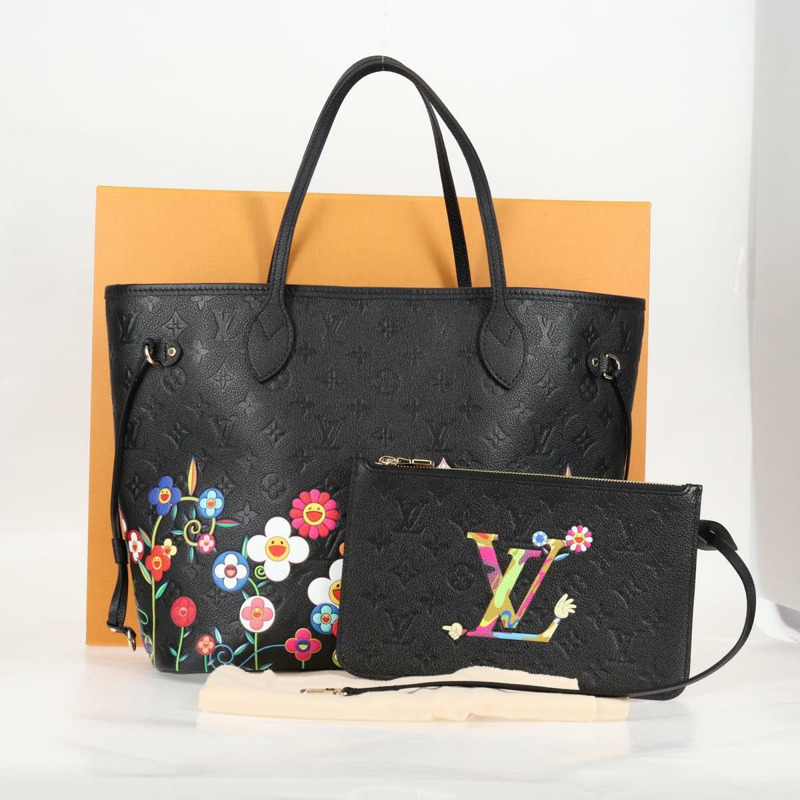 【日本直送】路易威登 Monogram Empreinte LVxTM Neverfull 中型黑色 M13675 正品 134967SM-11