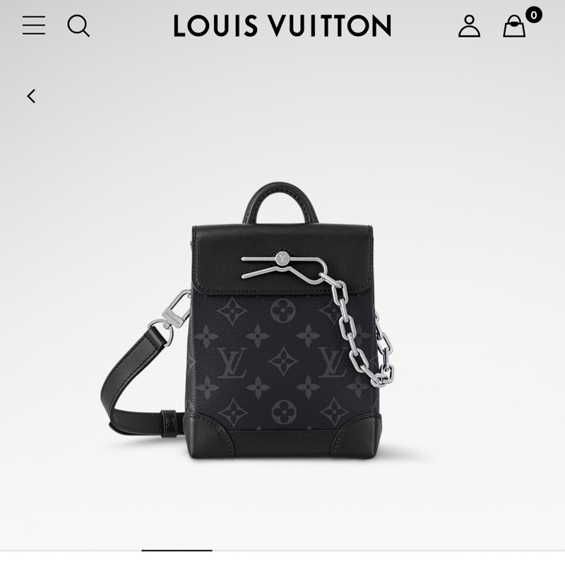 Louis Vuitton nano steamer男款小包 黑武士老花牛皮-0