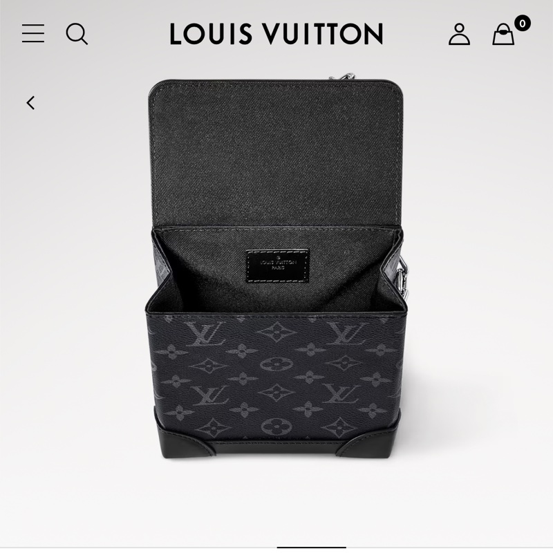 Louis Vuitton nano steamer男款小包 黑武士老花牛皮-1