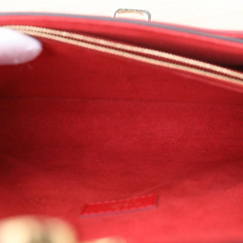 LOUIS VUITTON(路易威登) Victoire 維多利亞 手袋 紅色 PVC 金扣 晶片 老花-4