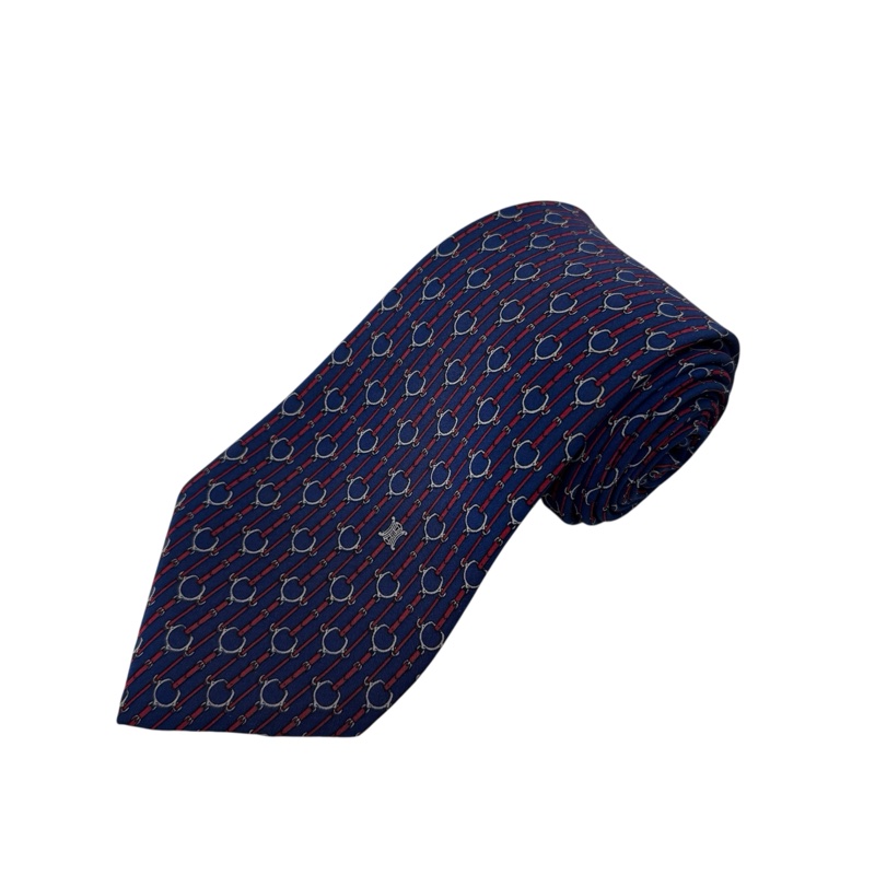 CELINE 藍 領帶 領結 絲綢(中古)-0